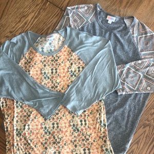 2 LulaRoe XL Randy shirts